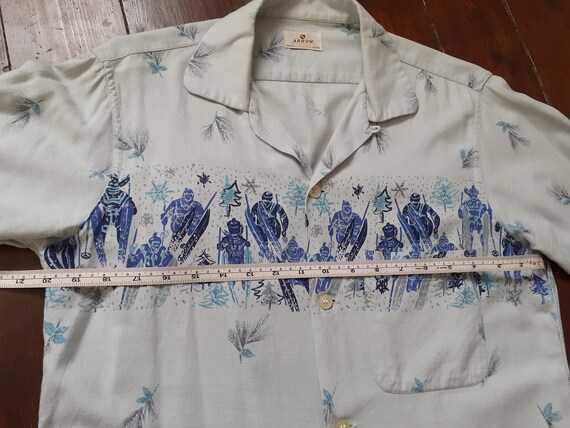 1950s long sleeve Arrow shirt great print vtg 50s… - image 5