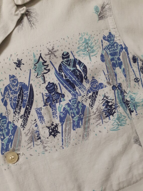 1950s long sleeve Arrow shirt great print vtg 50s… - image 7