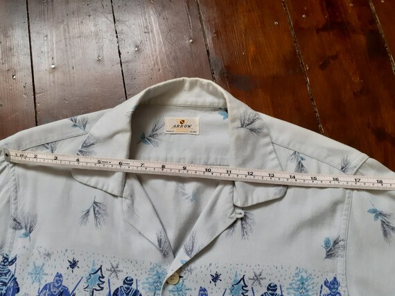 1950s long sleeve Arrow shirt great print vtg 50s… - image 6