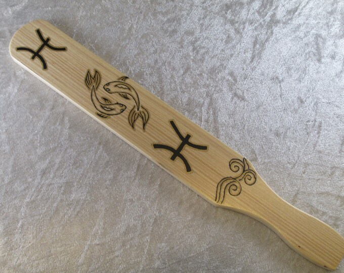 Pisces! Hand Painted and Hand Crafted Paddle! Zodiac! NEW!!