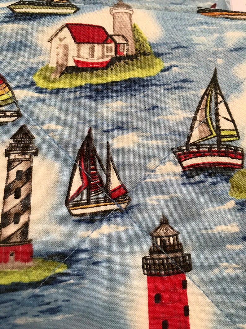 Boats Lighthouses Pot Holders Sailboats Sailing Pot Etsy
