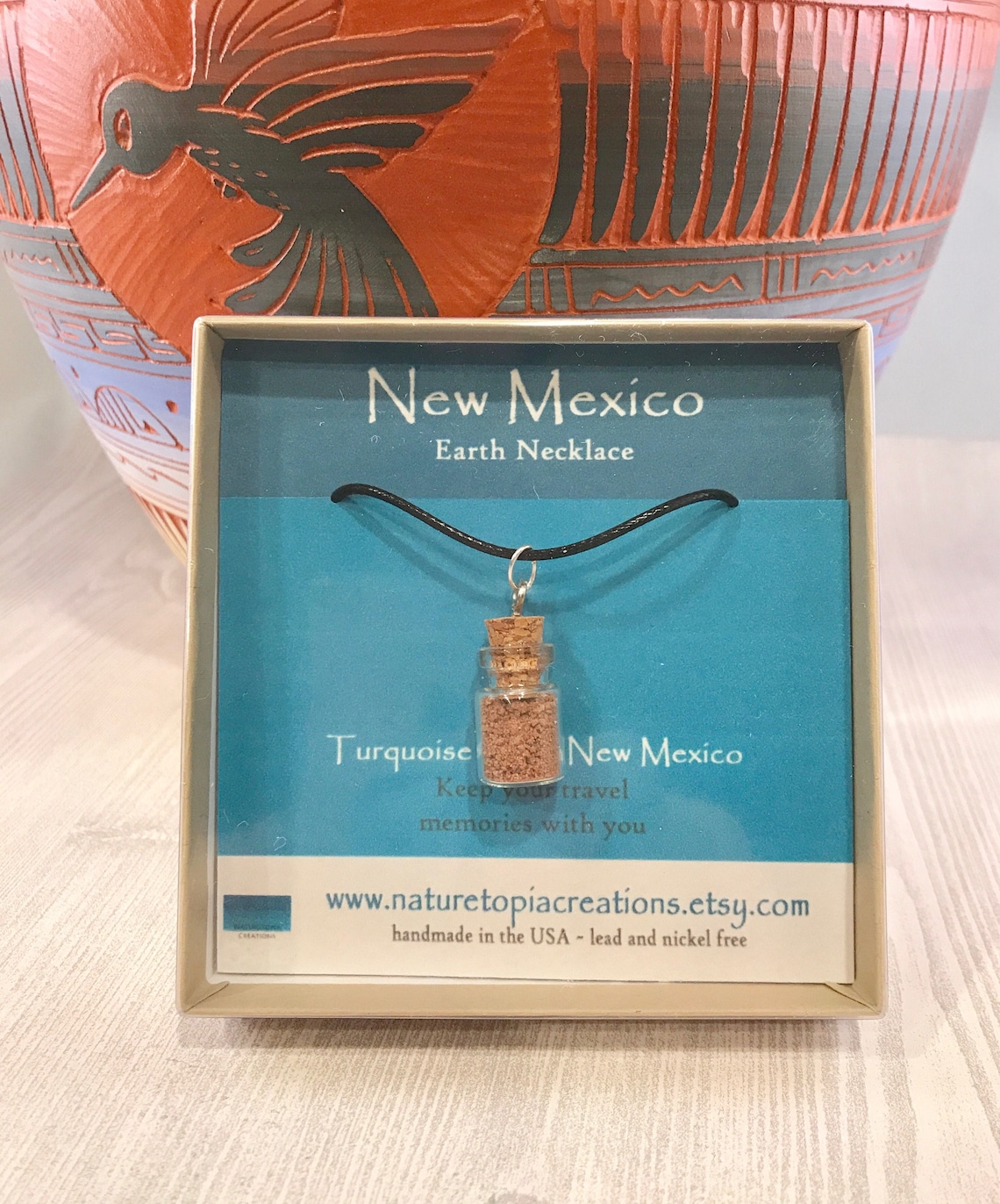 New Mexico Earth Necklace Turquoise Trail Jewelry New Mexico Etsy