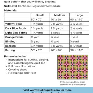 Fretwork Quilt Pattern PDF Digital Download Simple Modern Baby Throw Twin Full Queen Confident Beginner Two Quilt Blocks image 3