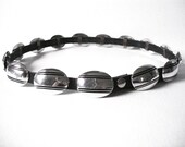 Vintage Navajo Yazzie Johnson Sterling Silver Concho Belt