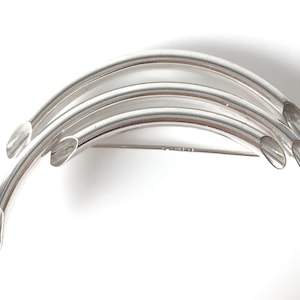 Modern Sterling Silver Tube Brooch Made In Poland