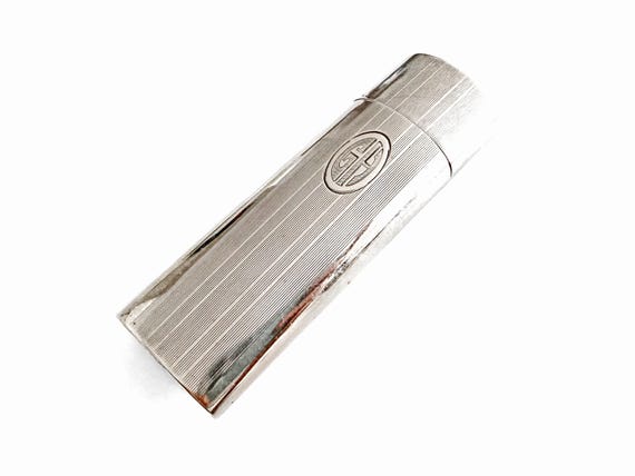 Deco Sterling Silver Cigarette Case Monogrammed GH