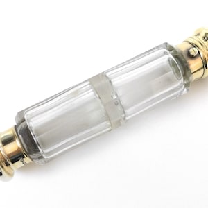 Victorian Gilt Sterling Silver Double Sided Scent Bottle London 1857