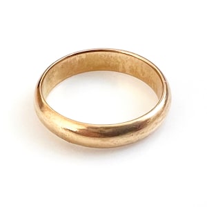 Mens 14K Gold Wedding Band Size 10