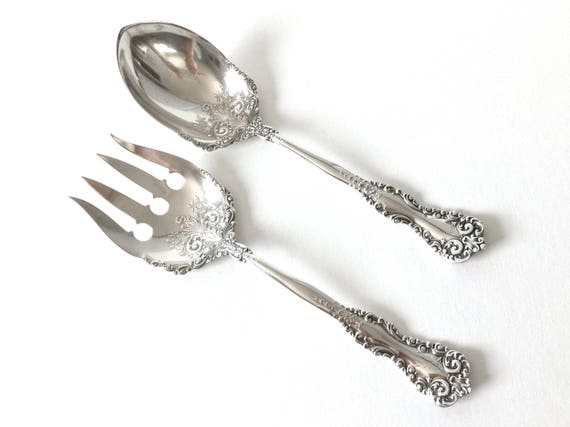 International Silver Revere Sterling Silver Salad Serving Set