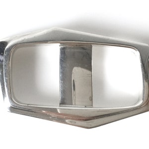 Moderne Sterling Silber Schiebeschnalle signiert 7/8-Zoll-Gürtel