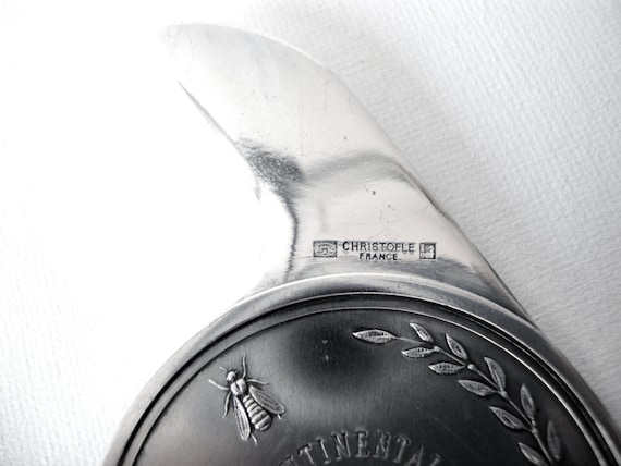 Christofle Silver Plate Letter Opener With Napoléon III Paris