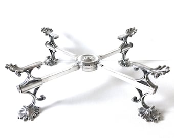 19th Century Sheffield Silver Plate Dish Cross