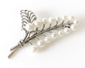 ミキモト MIKIMOTO スターリングシルバー ブローチ パール 極美品✨MIKIMOTO ミキモト パールシルバー パール ブローチ - メルカリ