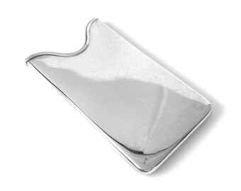 Sterling Silver Business Card Holder For European Sized Cards