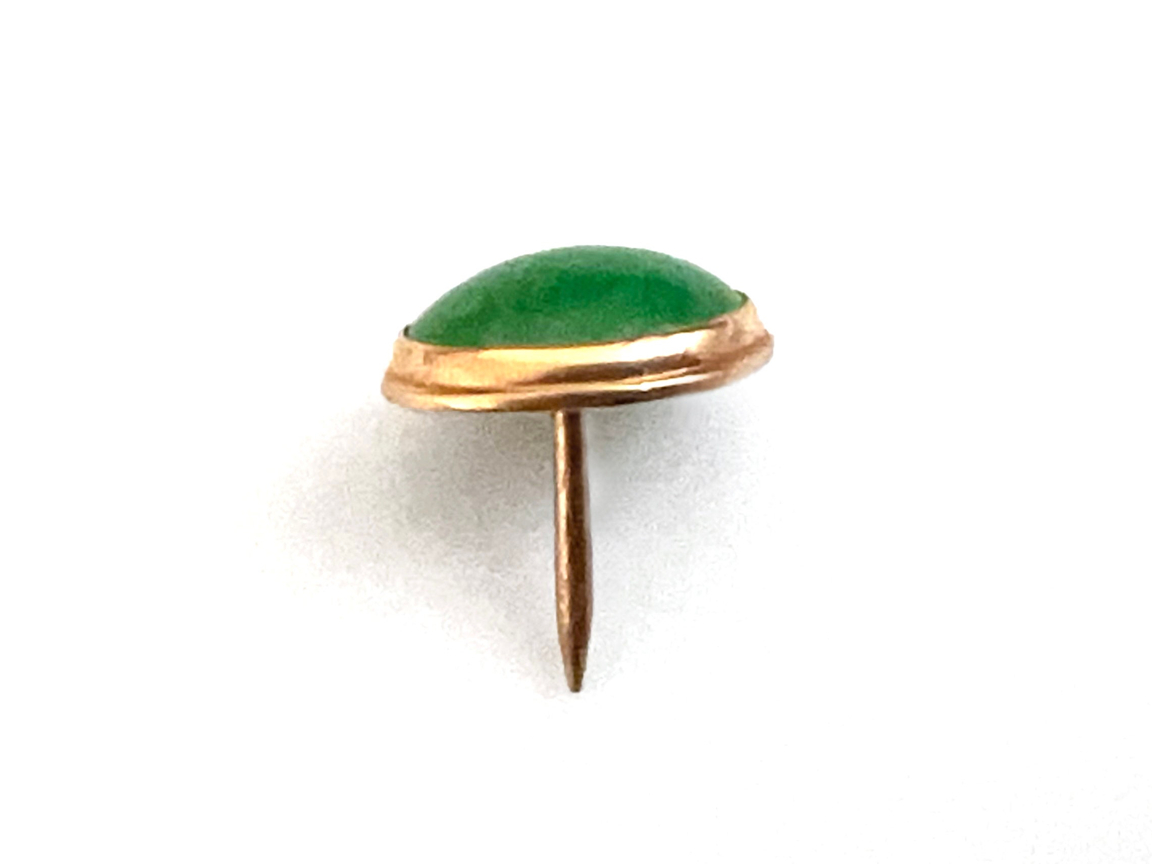 ミンズ・オブ・ホノルル 14Kゴールド 翡翠 タイタック - Etsy 日本