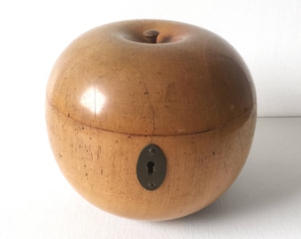 George III Fruitwood Apple Tea Caddy Circa 1800-1820