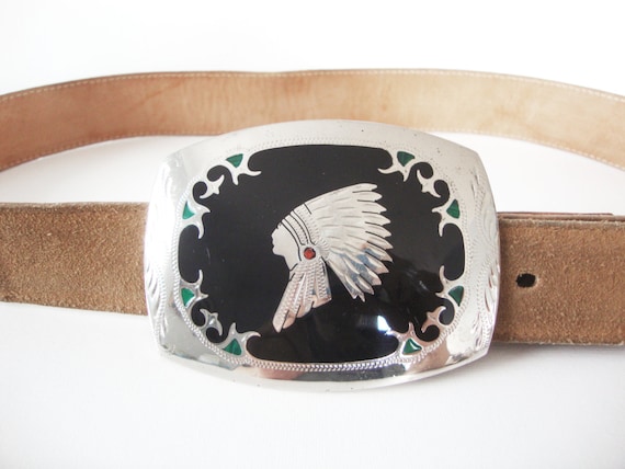 Johnson and Held LTD Western American Indian Enameled Belt  display picture 3