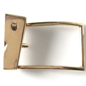 Mens 14K Gold Allan Adler Modernist Belt Buckle
