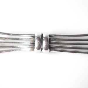 Modernist 835 Silver Bow Brooch