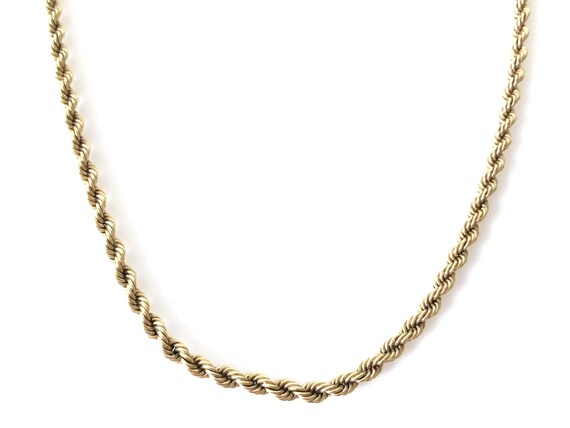 アクセサリー US 1920's 14K gold chain necklace Antique Victorian 14K Yellow Gold Intricate Link Chain