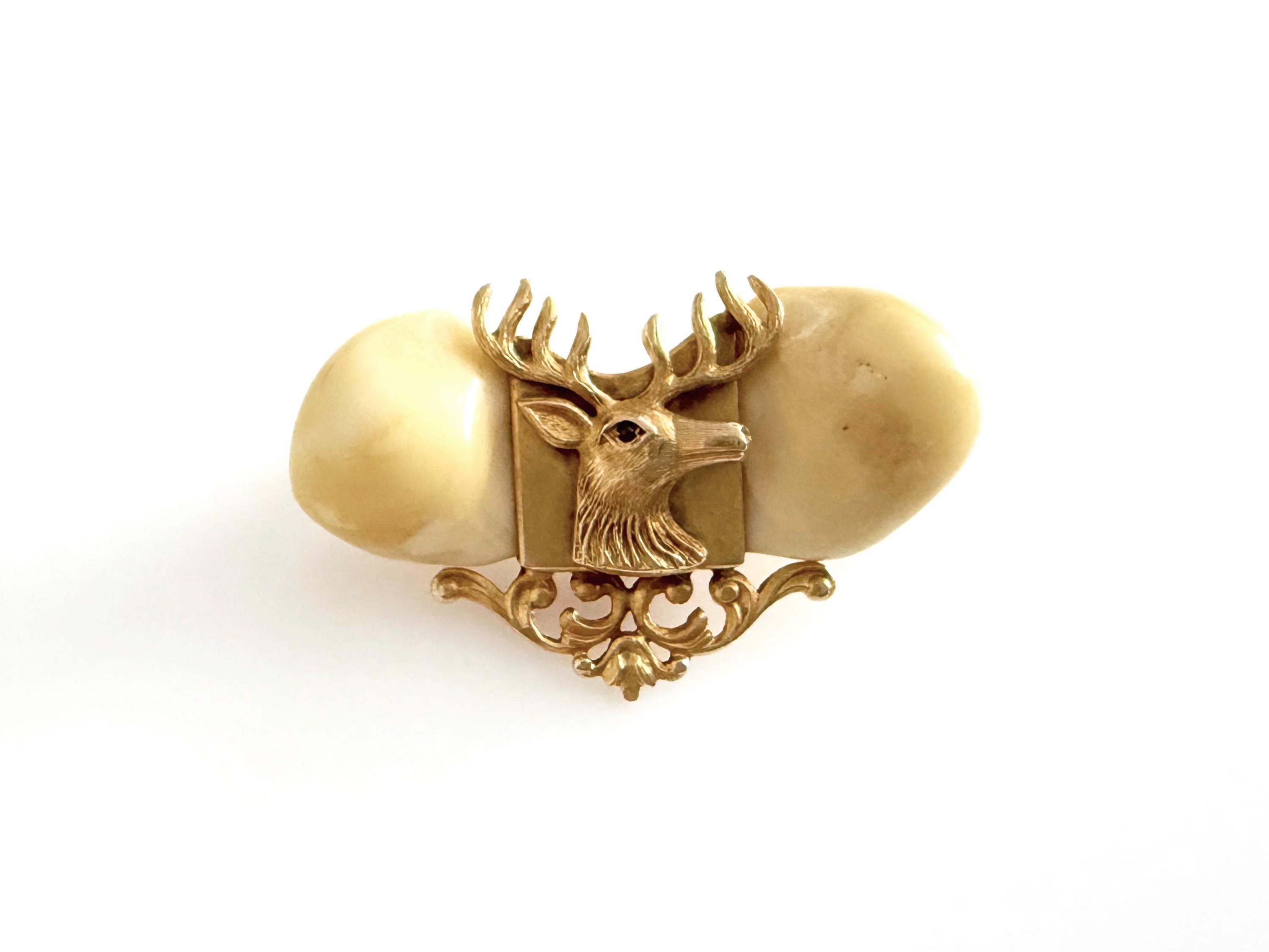 Antique Elk Pin - Etsy Canada