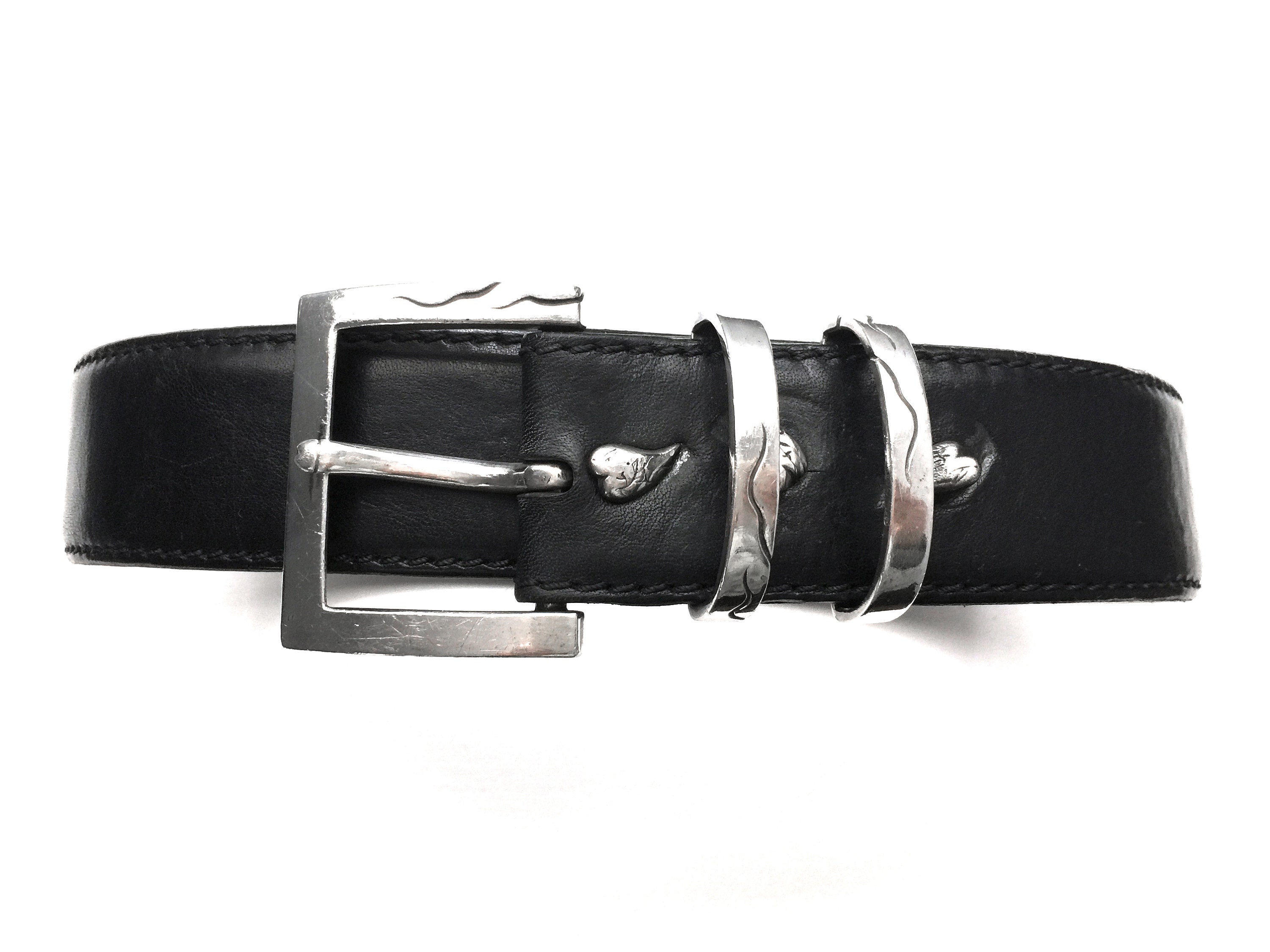 小物 Claudio Calestani Silver 925 belt Mens Claudio Calestani Sterling Silver Buckle Set on 1.5 Inch