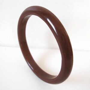 Vintage Caramel Brown Bakelite Bangle Bracelet image 3