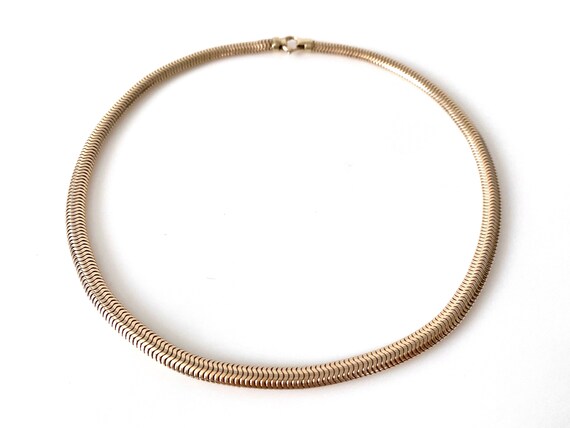 Forstner 10K Rose Gold Snake Chain Choker Necklace