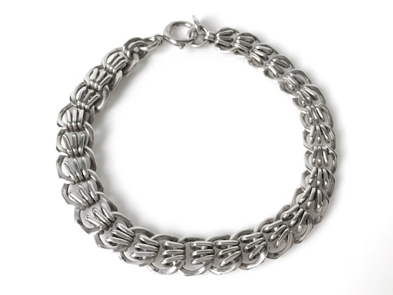 Buy 925 Sterling Silver Fancy Link Chain Bracelet for Men 8.5 Inches