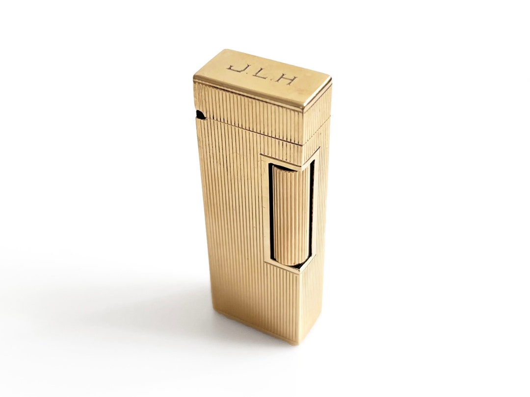 14K Gold Dunhill Rollalite Feuerzeug mit den Initialen JLH monogrammiert Etsy
