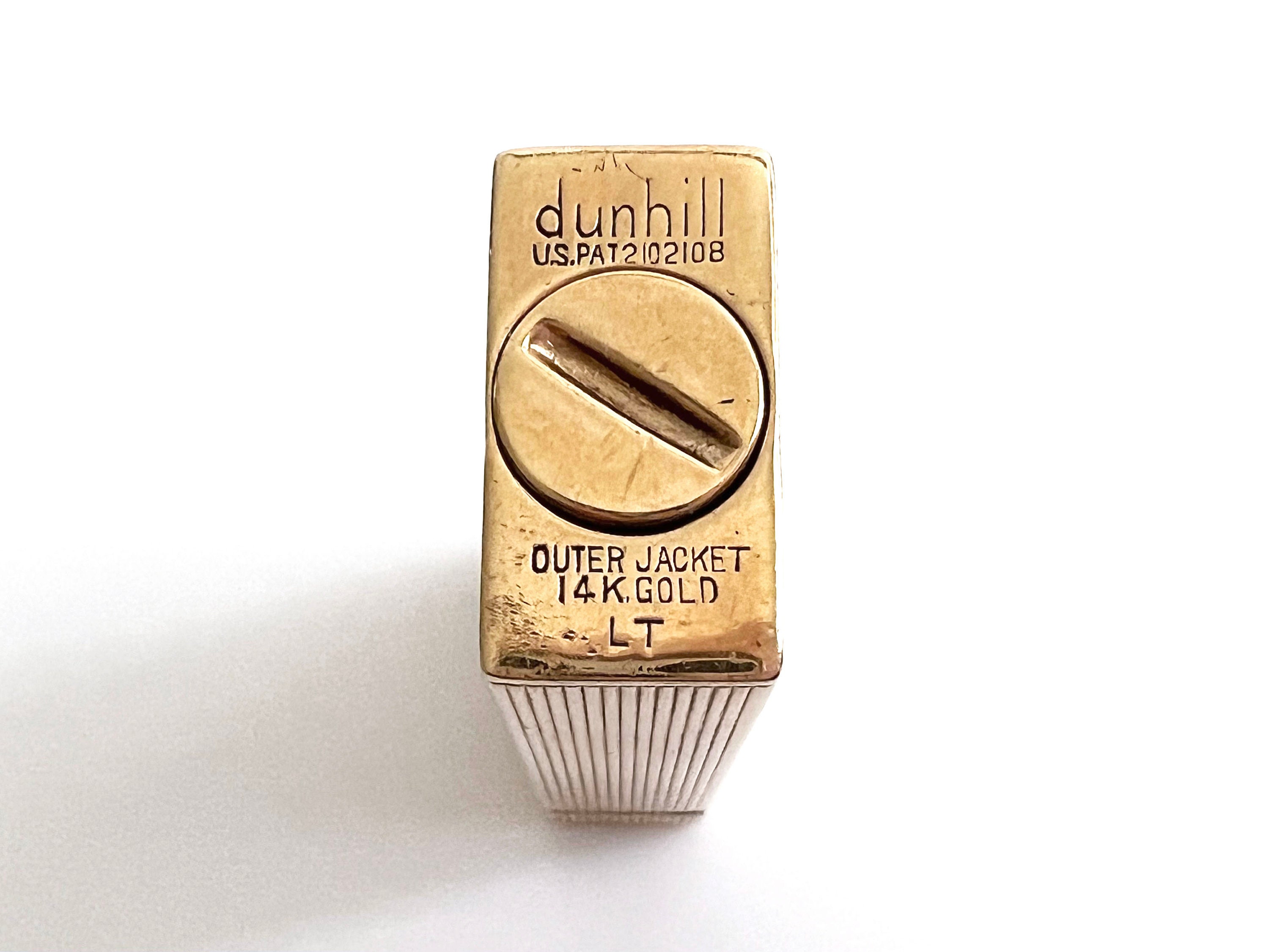 14K Gold Dunhill Rollalite Feuerzeug mit den Initialen JLH monogrammiert Etsy