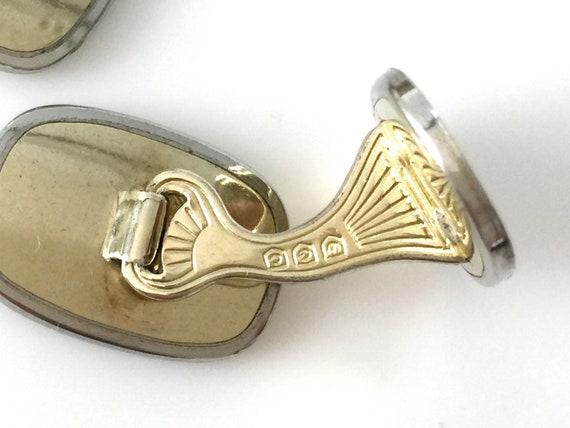 Clark Silver Patterned Double Faced Cufflinks - image 6