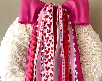 Sweetheart Valentine's Day Ribbon Set, ribbon set for wreath, ribbon bundle, coffee filter wreath ribbons