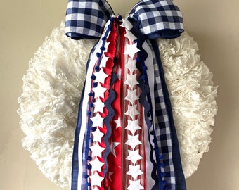 American Summer Ribbon Set, 4th of July ribbon set, summer ribbon, ribbon for wreath, 4th of July ribbon bundle, coffee filter wreath ribbon
