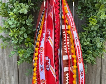 Kansas City Chiefs Ribbon Set, Kansas City Chiefs ribbon, Kansas City chiefs wreath, ribbon bundle, ribbon set, nfl wreath, wreath ribbons