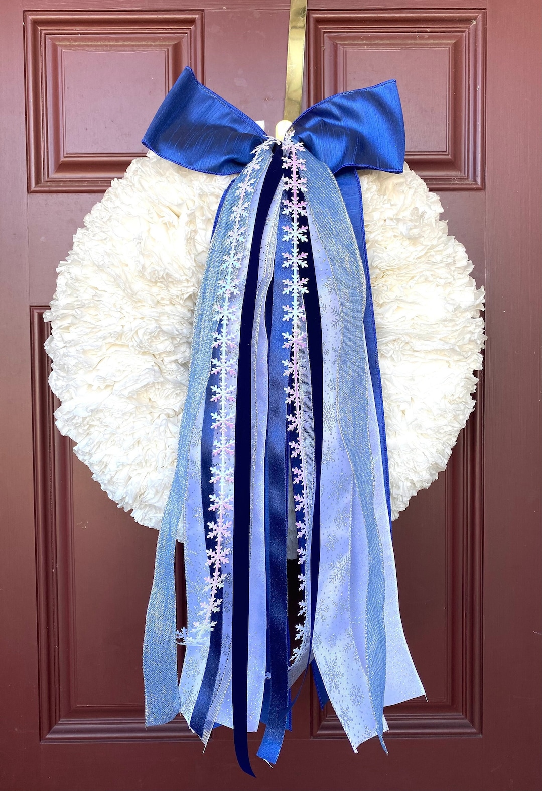 Winter Blues Ribbon Set, Ribbon Set, Ribbon Bundle, Wreath Ribbon ...