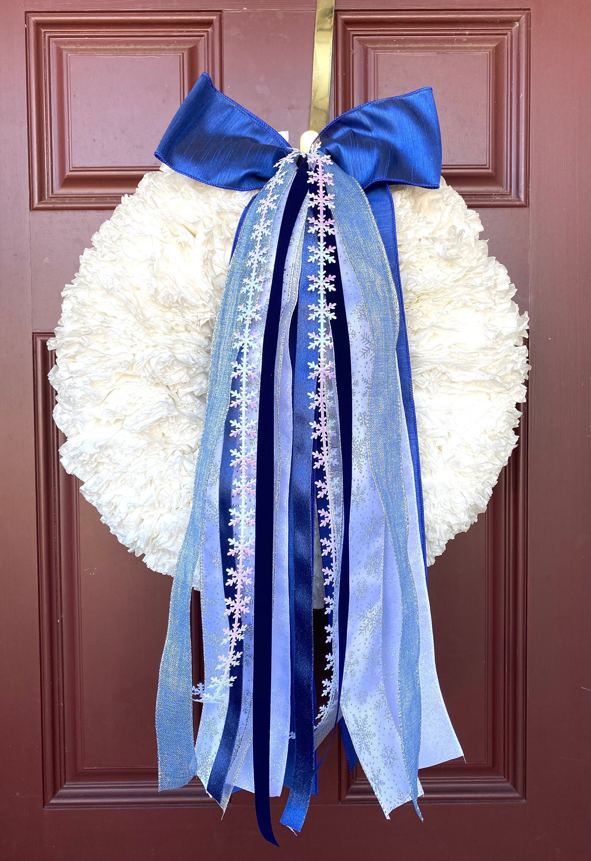 Winter Blues Ribbon Set, Ribbon Set, Ribbon Bundle, Wreath Ribbon ...