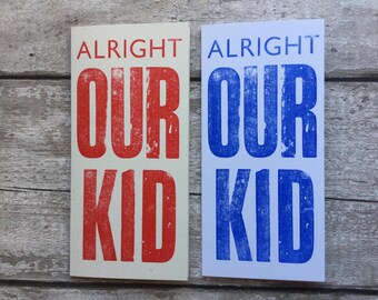 Alright Our Kid Greetings Card, Scouse Liverpool Art