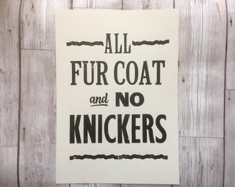 Scouse Saying Letterpress Print – Funny Liverpool Wall Art Gift