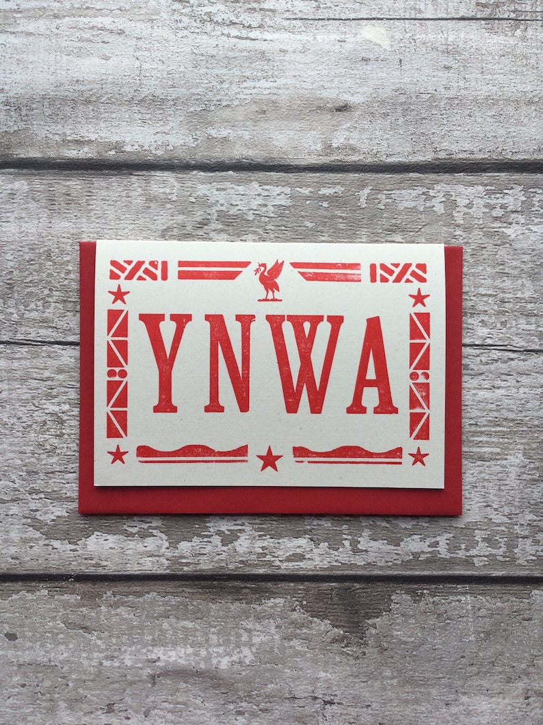 YNWA Liverpool Card Football Card LFC card Youll never walk alone card Card for Liverpudlian image 2