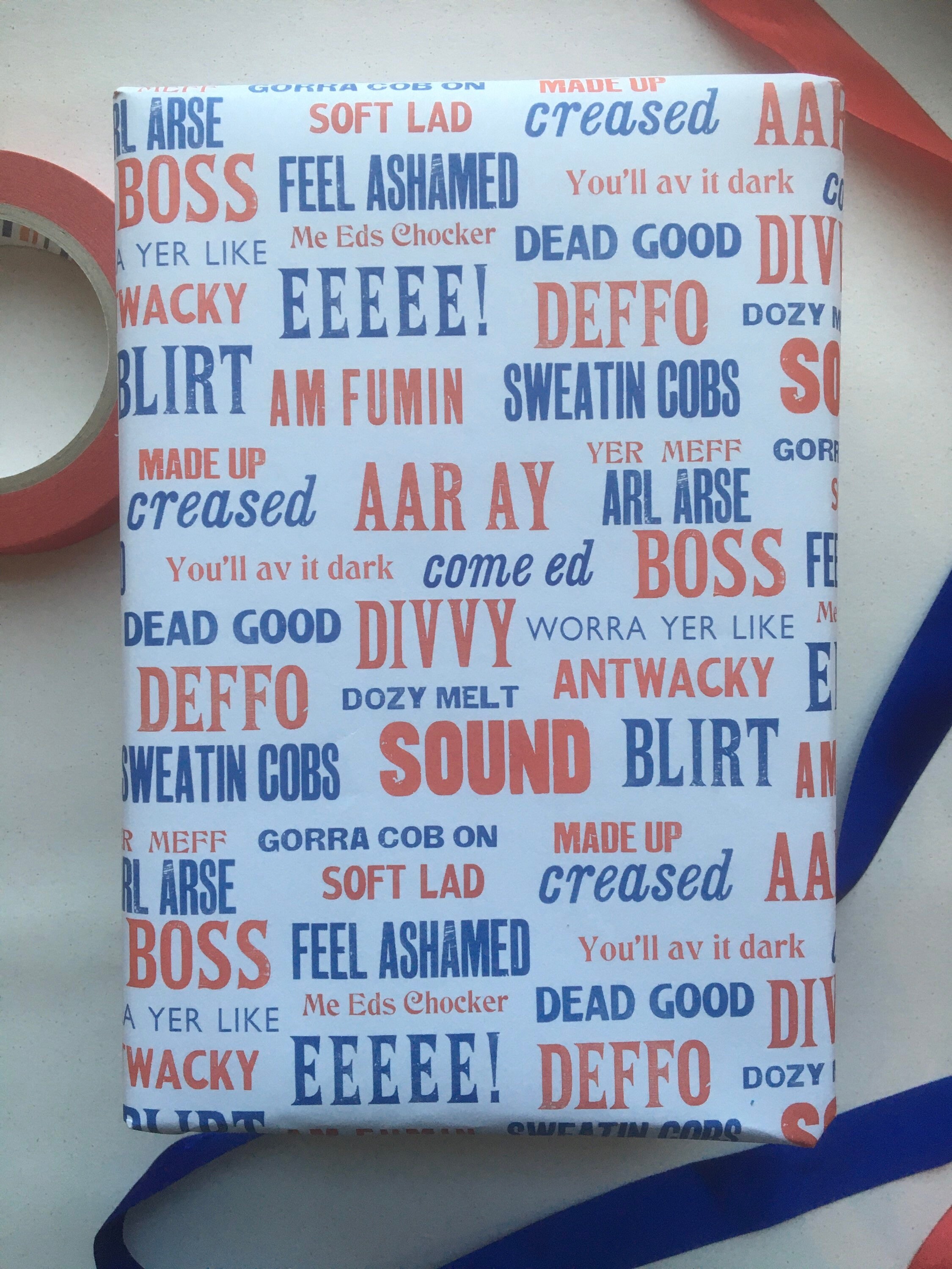 Liverpool Wrapping Paper / Scouse Wrapping Paper/christmas / Etsy UK
