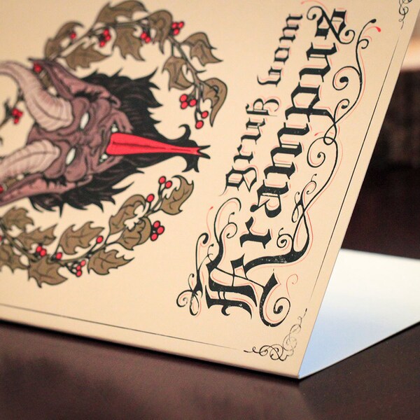 SINGLE Krampus Christmas Card