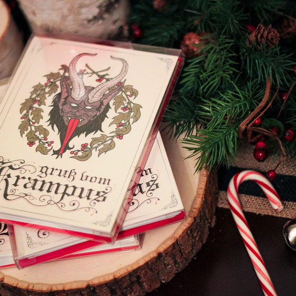 Krampus Christmas Card Box Set