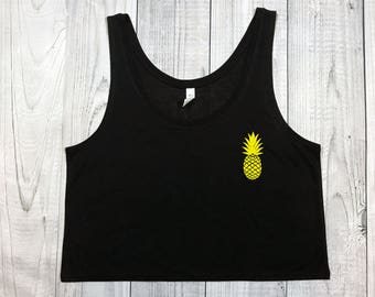 Pineapple Tank - Unisex Tank - Womens Tank - Cropped Tank - Womens Shirt - Mens Tank - Tank Top