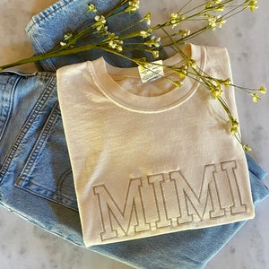 Embroidered MIMI Shirt, MIMI Comfort Colors Tshirt