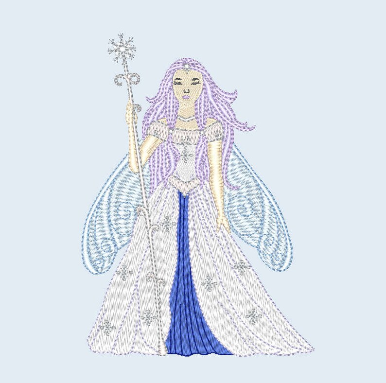 Fairies set of 10 machine embroidery designs four seasons  etsy india