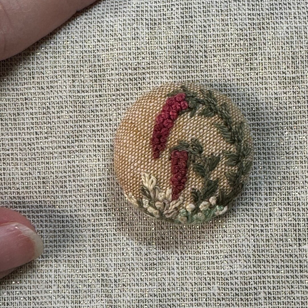 Needle Minder 1.25 32mm. Large Hand Embroidered Strong Etsy