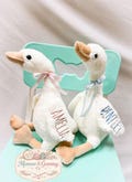 Personalized Embroidered Geese Goose Baby Shower Nursery