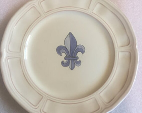 Quimper Henriot Assiette Fleur de Lys 27, 5 cm Vintage