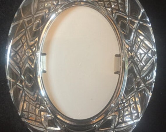Cristal d'arques Cadre Oval Porte Photo Masquerade
